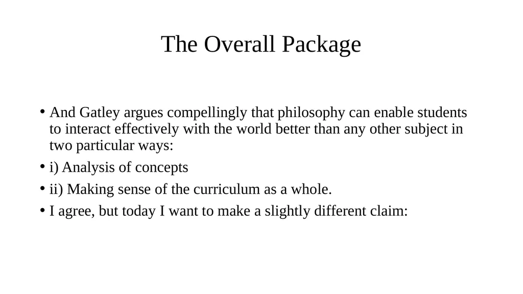 The Case for Philosophy in Schools APT Inaugural - slide 3 of 24