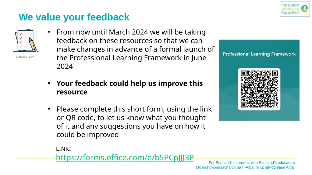 Inclusion Wellbeing & Equalities Professional - slide 22 of 23