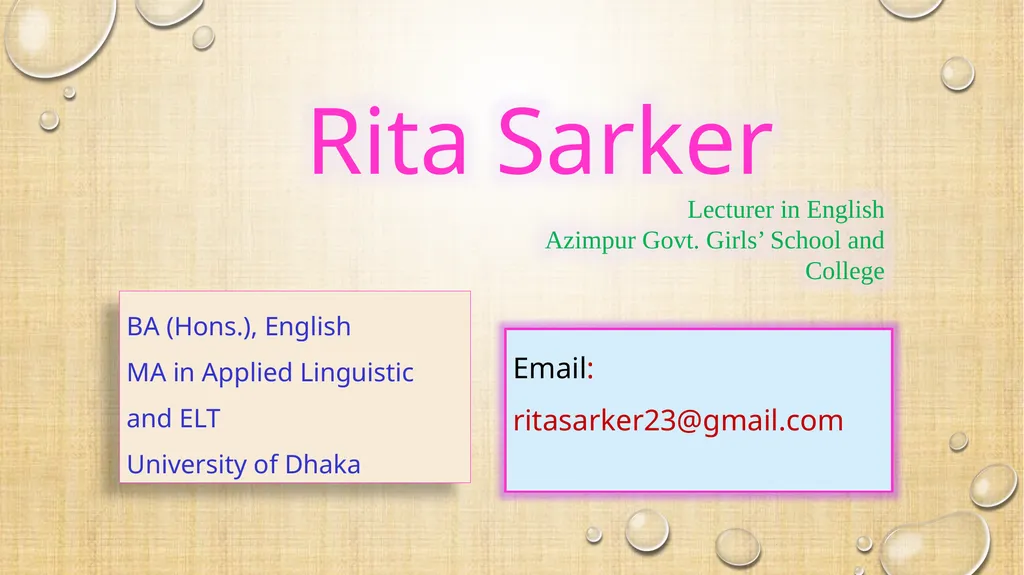 Welcome BA (Hons.), English MA in Applied - slide 2 of 21