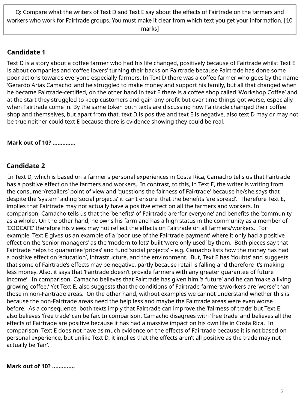 Compare Practice questions Helpful sentence - slide 5 of 14
