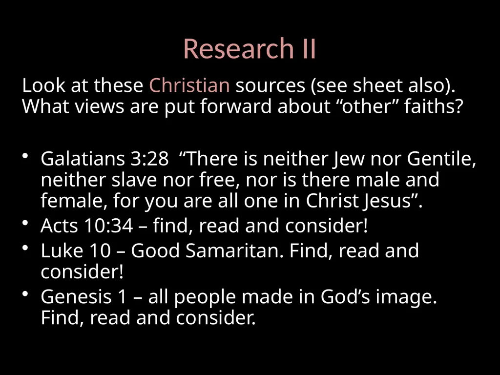 Two Chairs Exchange For AQA GCSE RS Lesson 3: - slide 7 of 12
