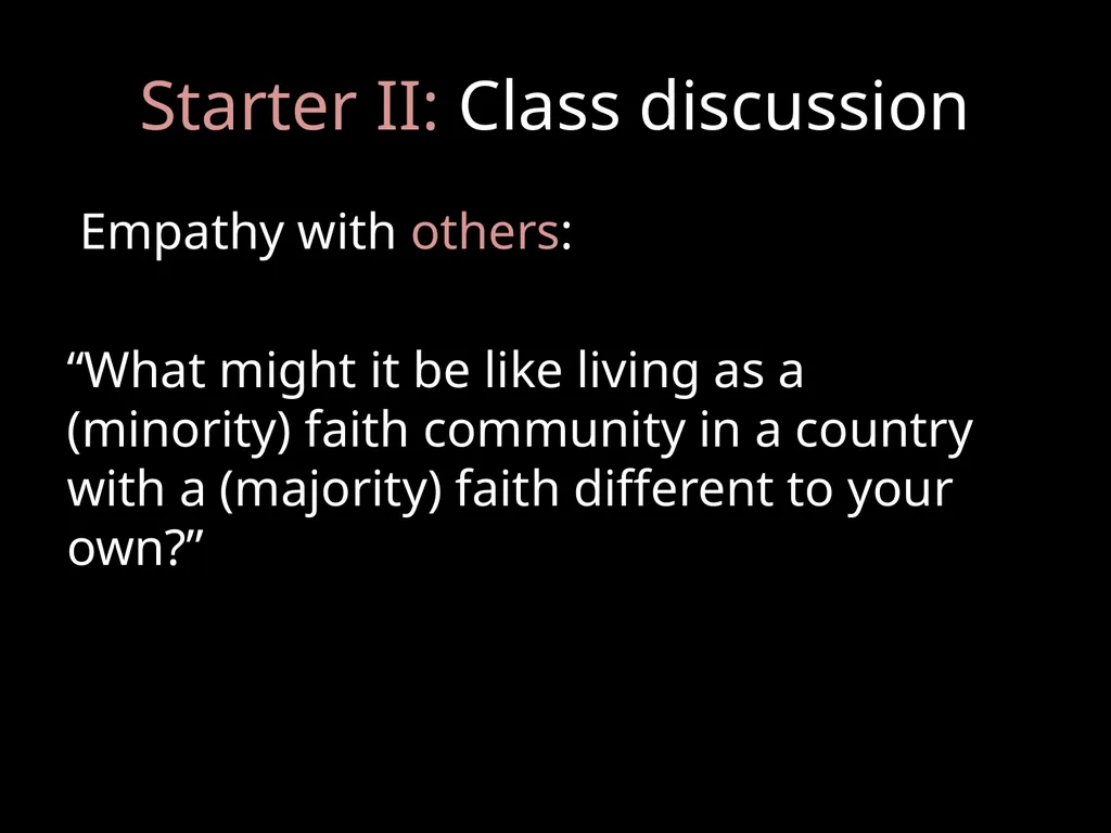 Two Chairs Exchange For AQA GCSE RS Lesson 3: - slide 5 of 12