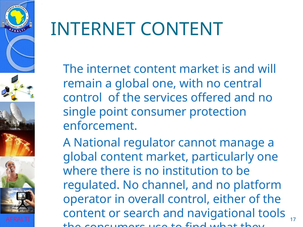 Broadcast Policy and Regulation (Licensing) ‘Yomi - slide 17 of 23