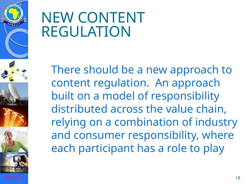 Broadcast Policy and Regulation (Licensing) ‘Yomi - slide 18 of 23