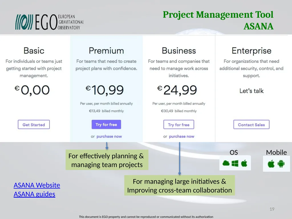 Projects Management Tool Survey of Projects - slide 19 of 28