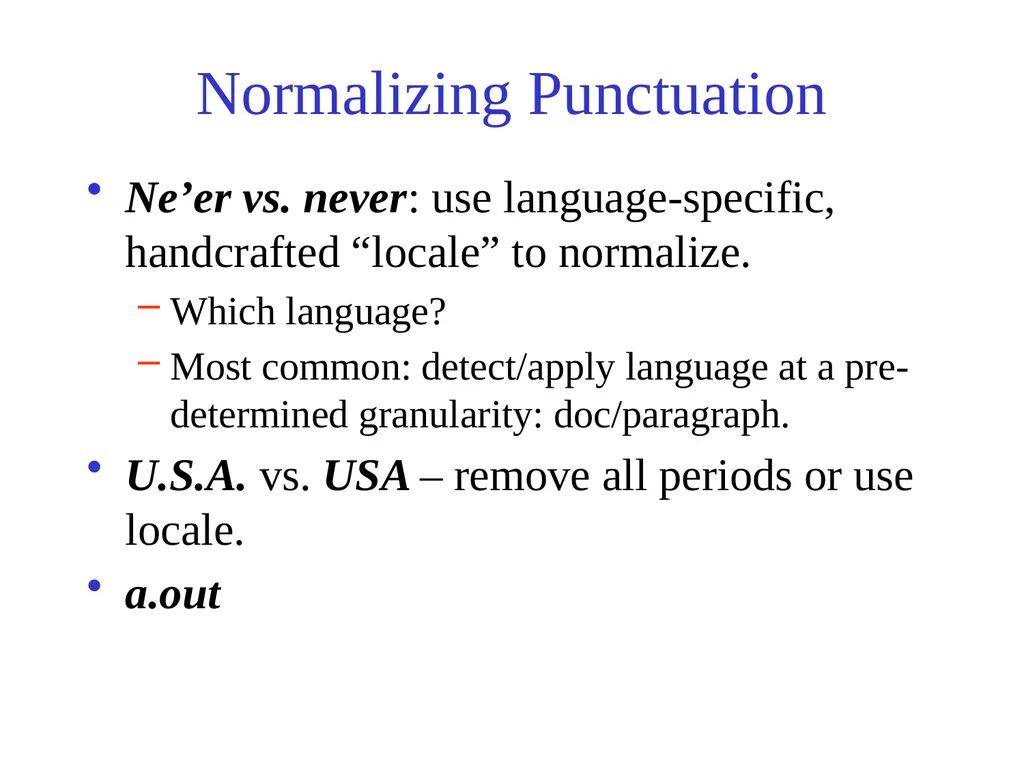 Text Processing, Tokenization, & Characteristics - slide 33 of 114