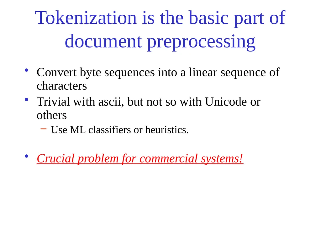 Text Processing, Tokenization, & Characteristics - slide 17 of 114