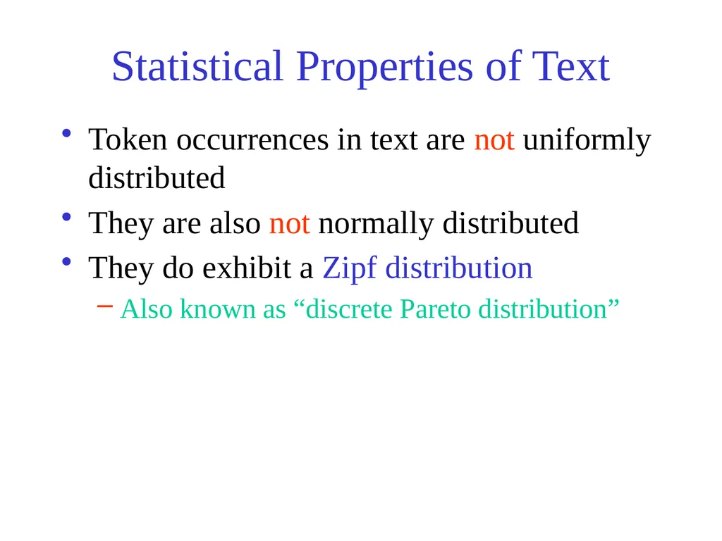 Text Processing, Tokenization, & Characteristics - slide 75 of 114