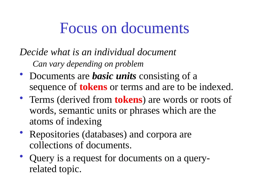 Text Processing, Tokenization, & Characteristics - slide 7 of 114