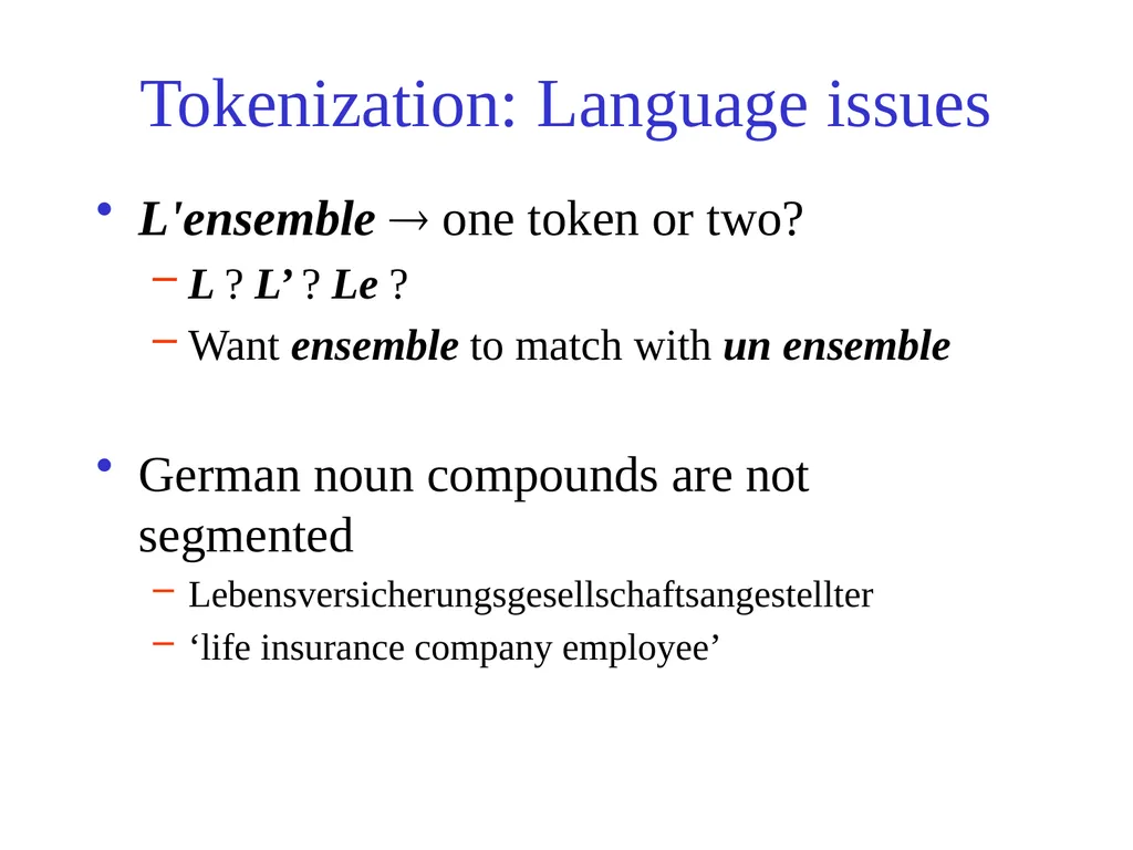 Text Processing, Tokenization, & Characteristics - slide 28 of 114