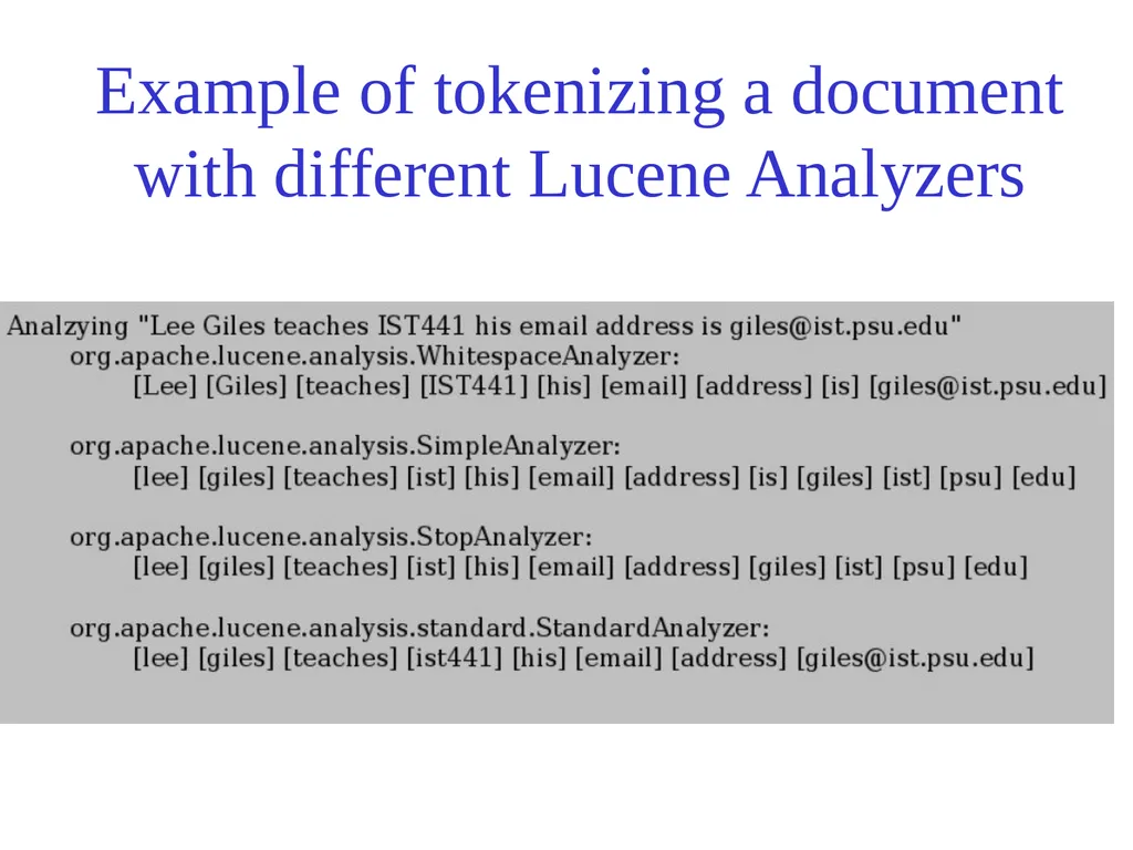 Text Processing, Tokenization, & Characteristics - slide 62 of 114