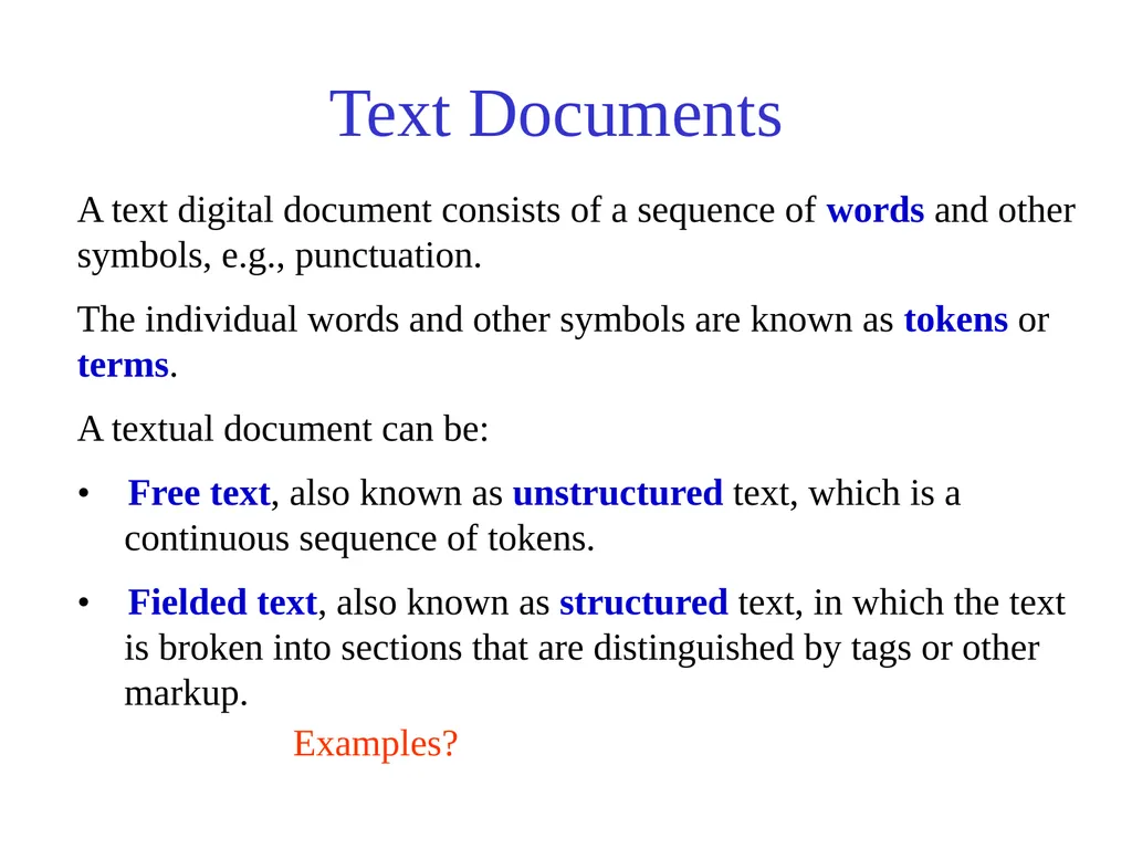 Text Processing, Tokenization, & Characteristics - slide 5 of 114