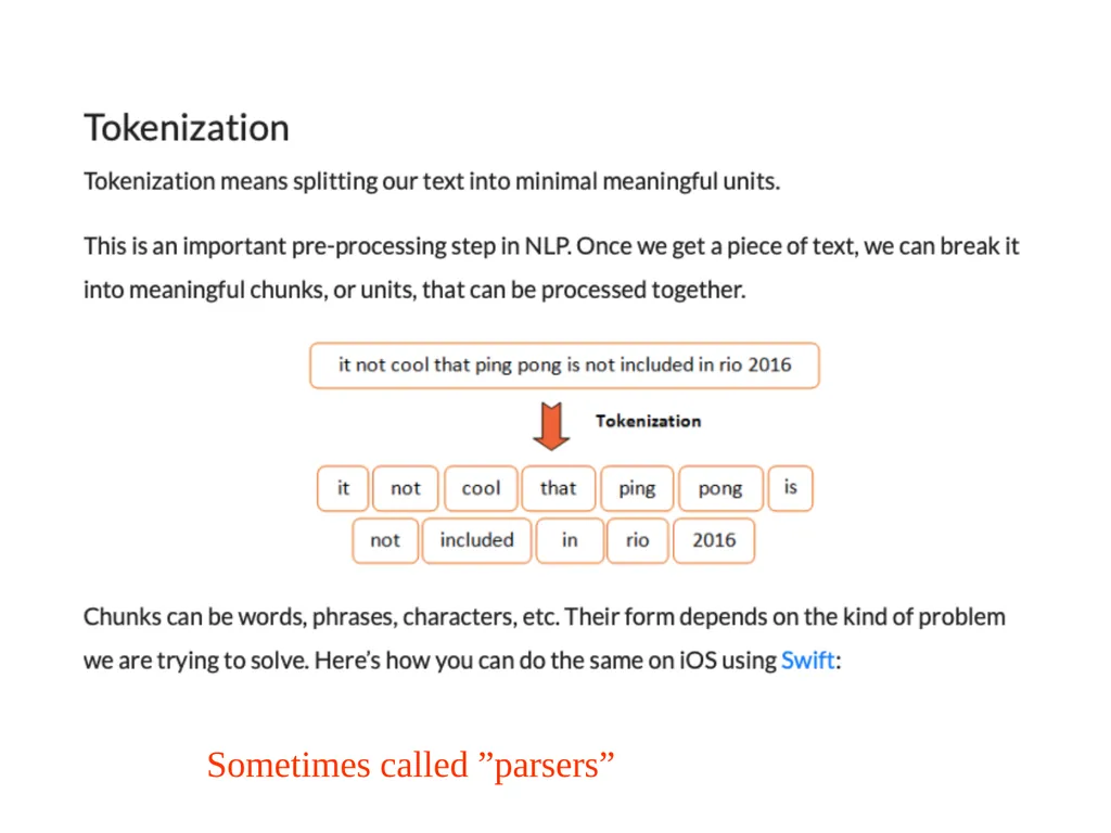 Text Processing, Tokenization, & Characteristics - slide 21 of 114