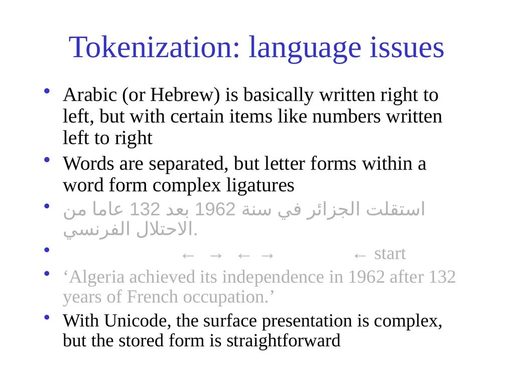 Text Processing, Tokenization, & Characteristics - slide 30 of 114