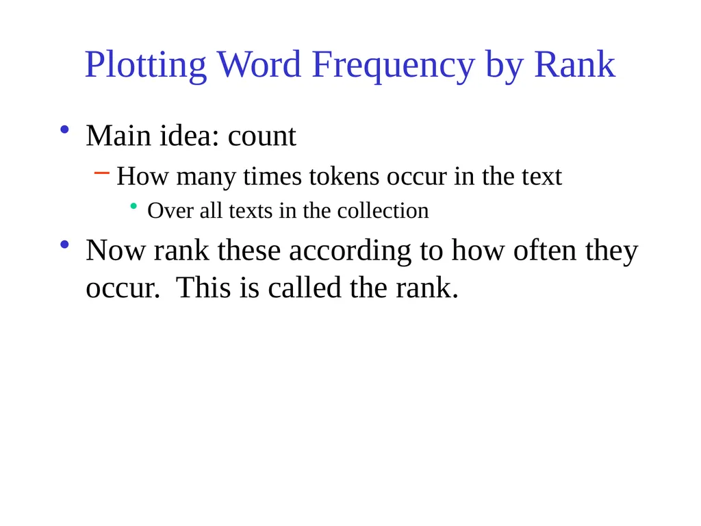 Text Processing, Tokenization, & Characteristics - slide 78 of 114