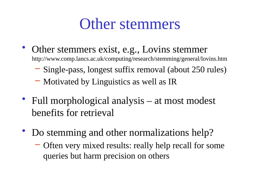 Text Processing, Tokenization, & Characteristics - slide 42 of 114