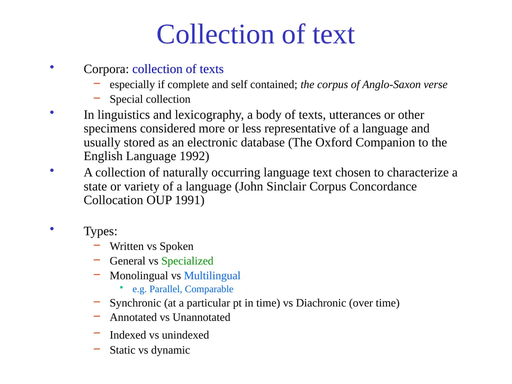 Text Processing, Tokenization, & Characteristics - slide 11 of 114
