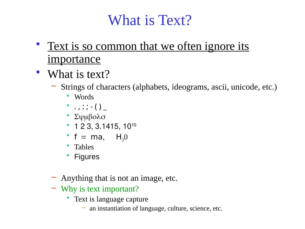 Text Processing, Tokenization, & Characteristics - slide 10 of 114