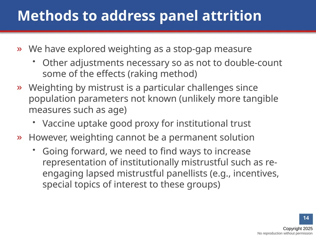 Understanding the Impacts of Mistrust and - slide 14 of 16