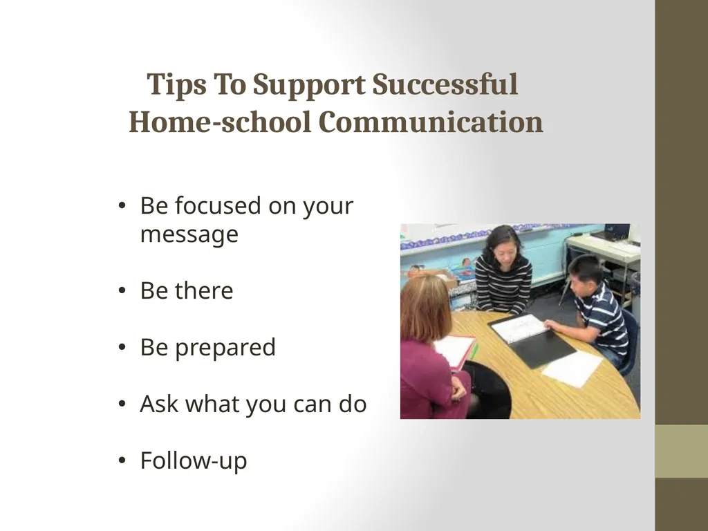 Building Successful Home-School Communication - slide 2 of 12