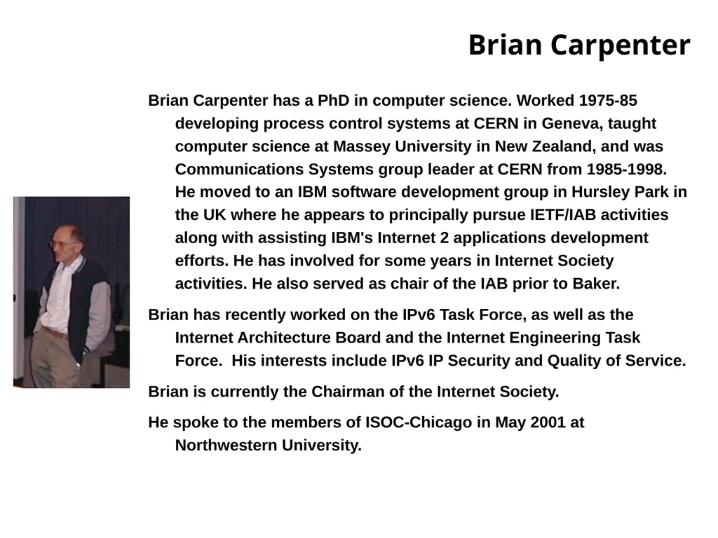 Agenda Introduction Internet History Internet - slide 35 of 50