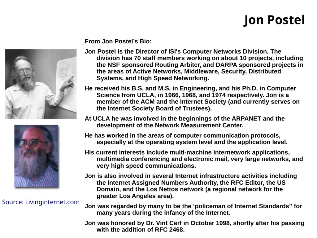 Agenda Introduction Internet History Internet - slide 29 of 50