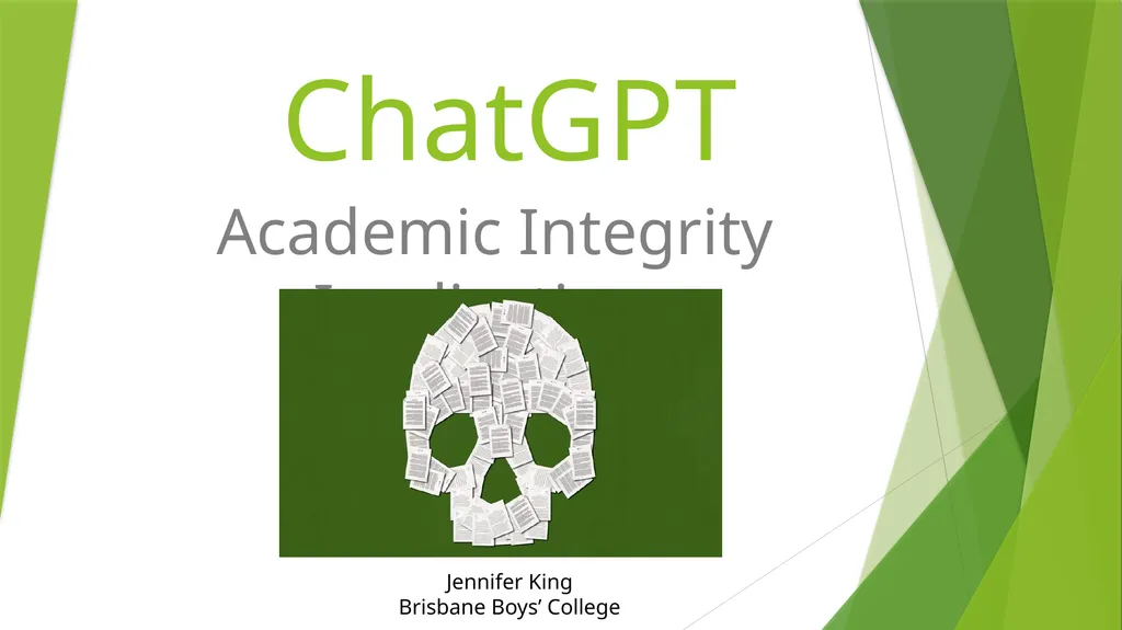 ChatGPT Academic Integrity Implications Jennifer - slide 1 of 13