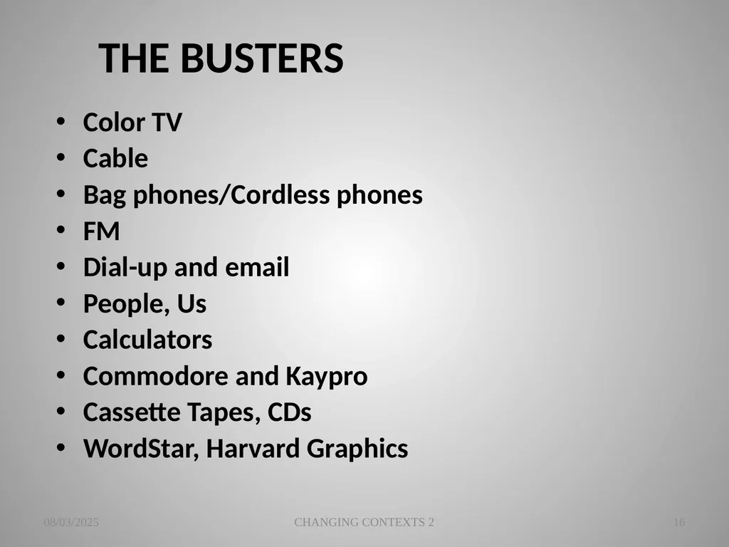 THE CHANGING CONTEXTS OF PREACHING AND WORSHIP 2 - slide 16 of 25