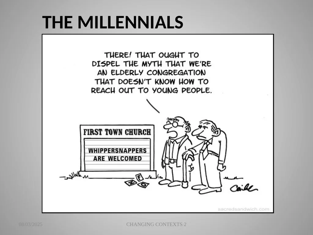 THE CHANGING CONTEXTS OF PREACHING AND WORSHIP 2 - slide 21 of 25