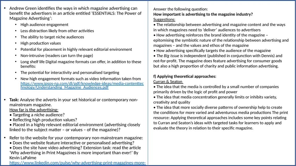 EDUQAS A Level Media Component 2 Section B Codes - slide 23 of 25