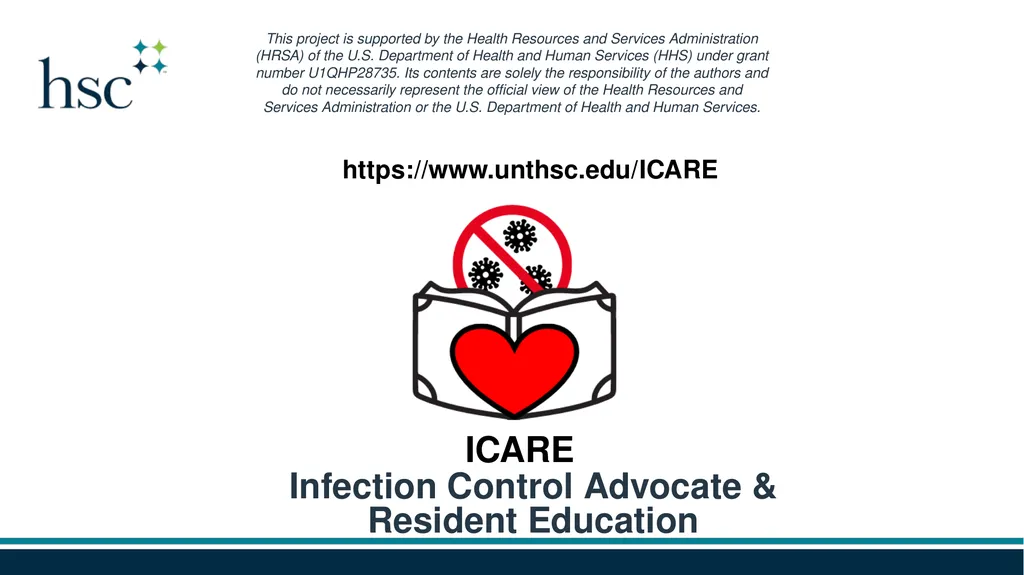 This project is supported by the Health Resources - slide 21 of 21
