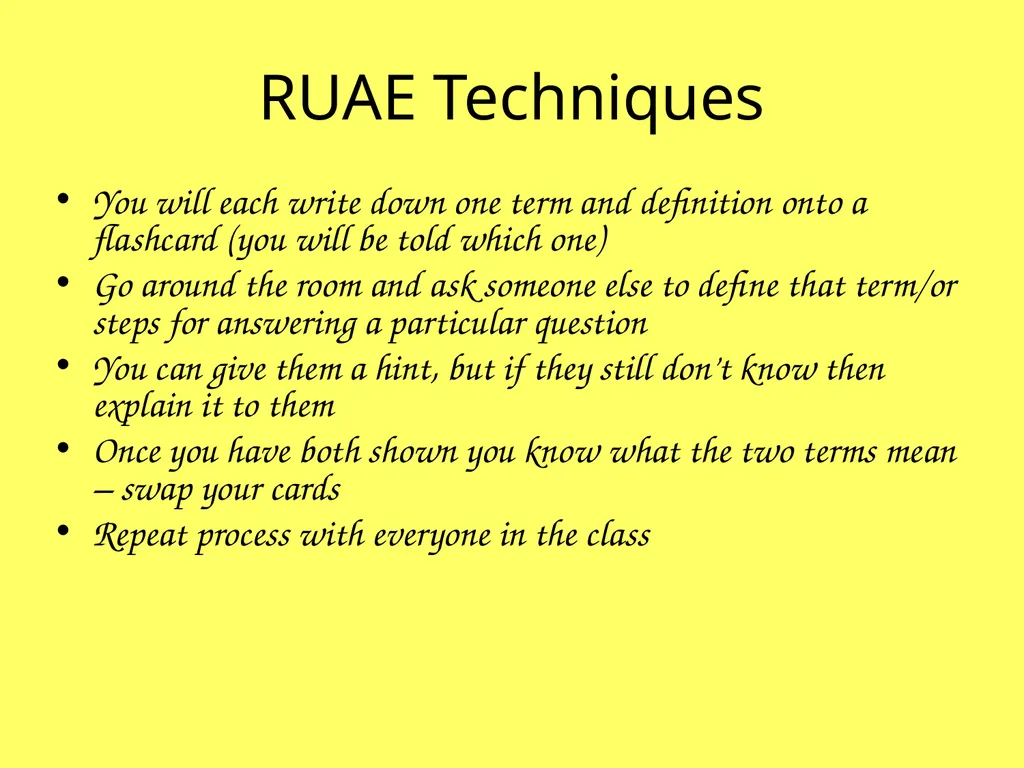 Higher RUAE Reading for Understanding, Analysis - slide 120 of 125