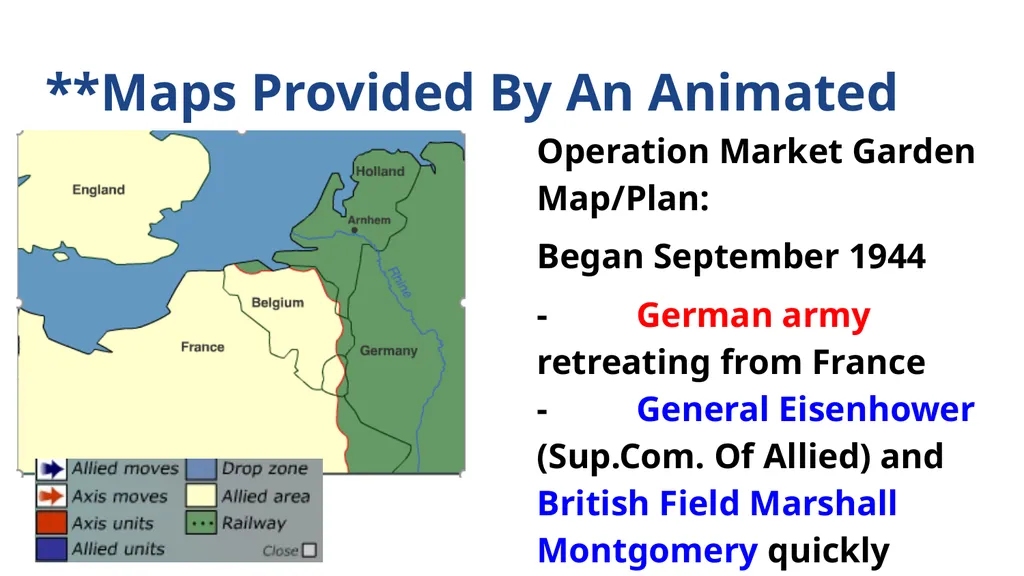 Operation Market Garden “A Bridge too far” Jenna - slide 13 of 30