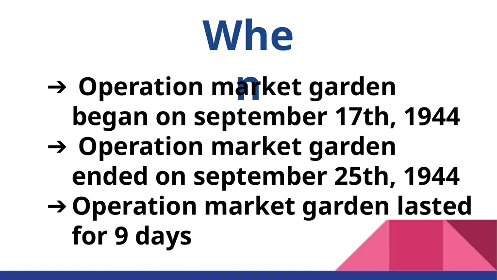 Operation Market Garden “A Bridge too far” Jenna - slide 6 of 30