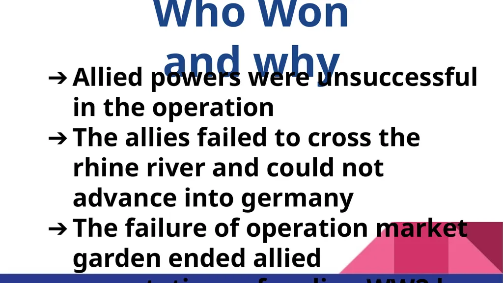 Operation Market Garden “A Bridge too far” Jenna - slide 21 of 30