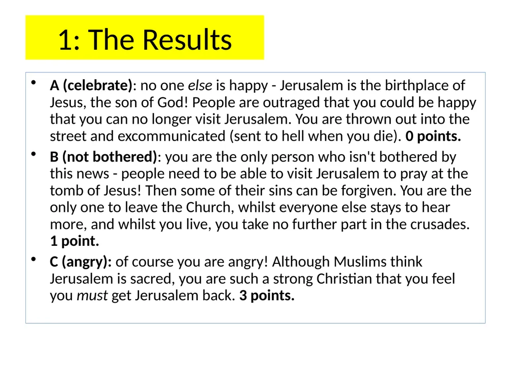 The First Crusade: a very simple introduction 6 2 - slide 6 of 25