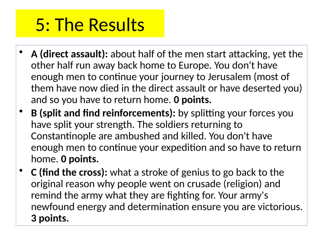 The First Crusade: a very simple introduction 6 2 - slide 21 of 25