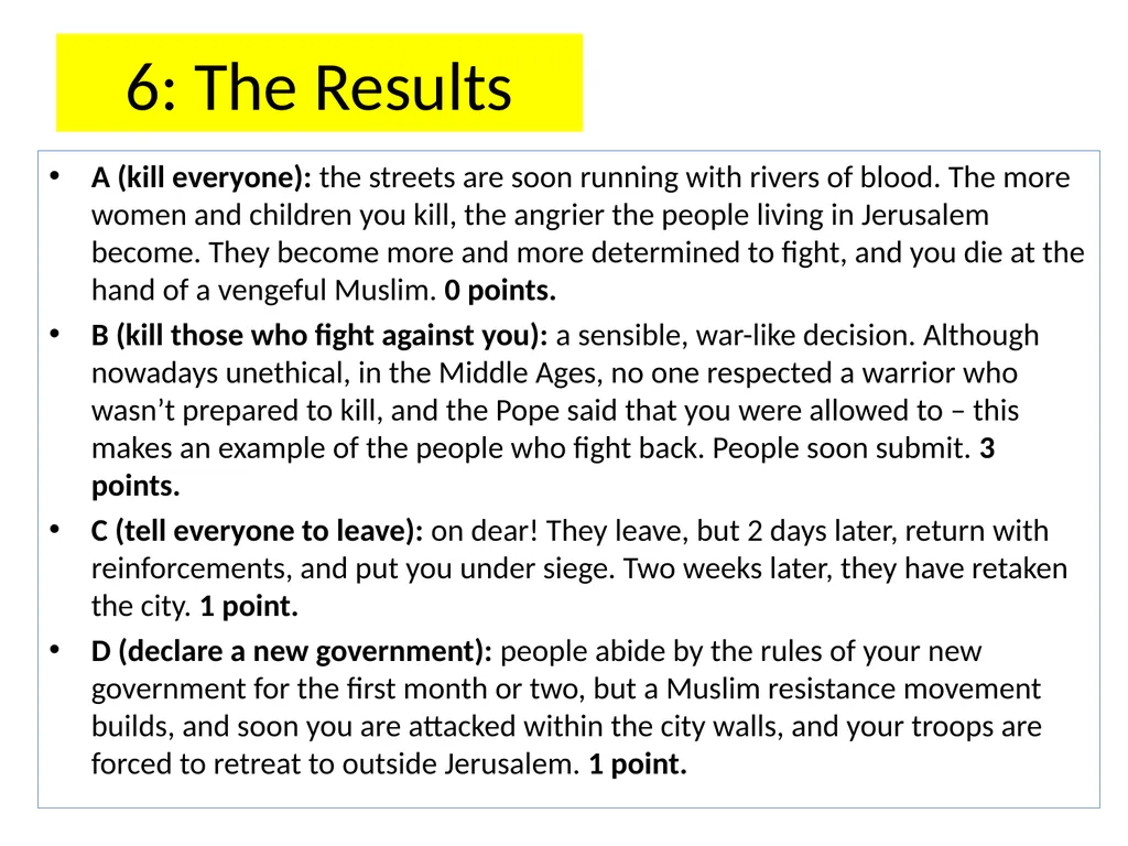 The First Crusade: a very simple introduction 6 2 - slide 24 of 25