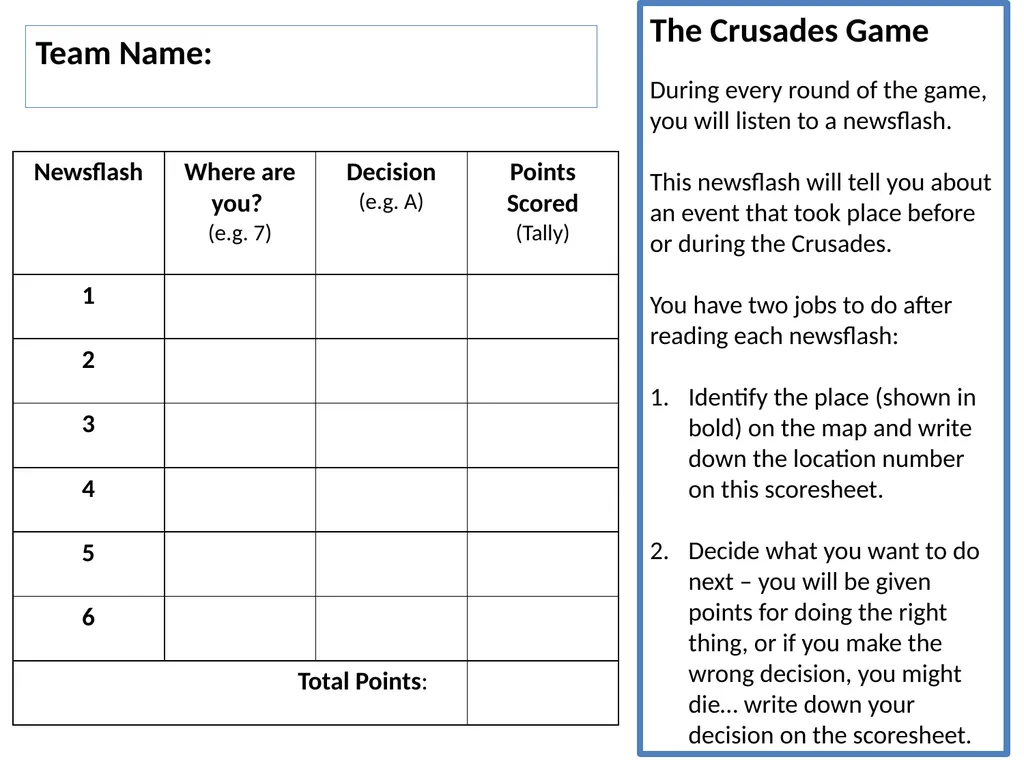 The First Crusade: a very simple introduction 6 2 - slide 3 of 25