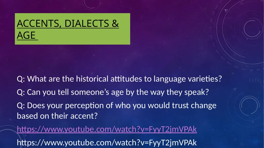 Language and Society: Accent and dialect Lesley - slide 26 of 63
