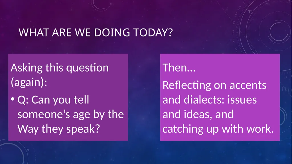Language and Society: Accent and dialect Lesley - slide 35 of 63