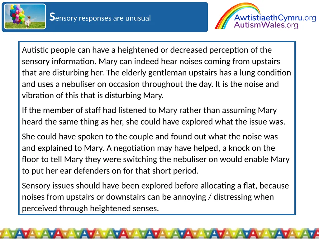 An Introduction to Autism for Housing Providers - slide 29 of 31