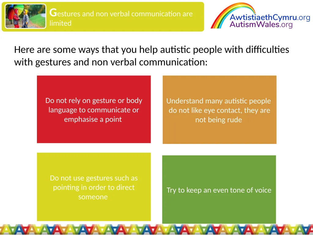An Introduction to Autism for Housing Providers - slide 19 of 31