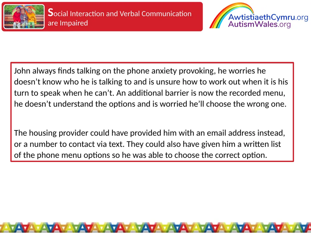 An Introduction to Autism for Housing Providers - slide 11 of 31