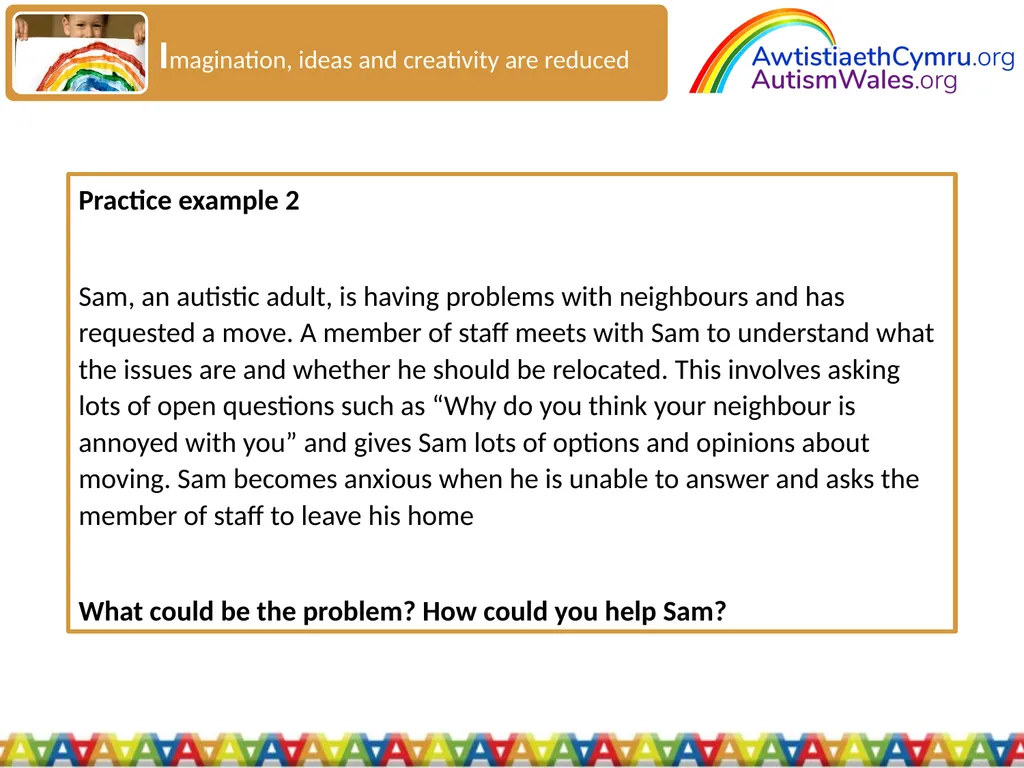 An Introduction to Autism for Housing Providers - slide 15 of 31