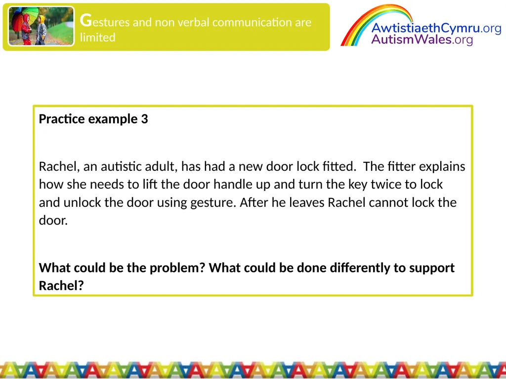 An Introduction to Autism for Housing Providers - slide 20 of 31