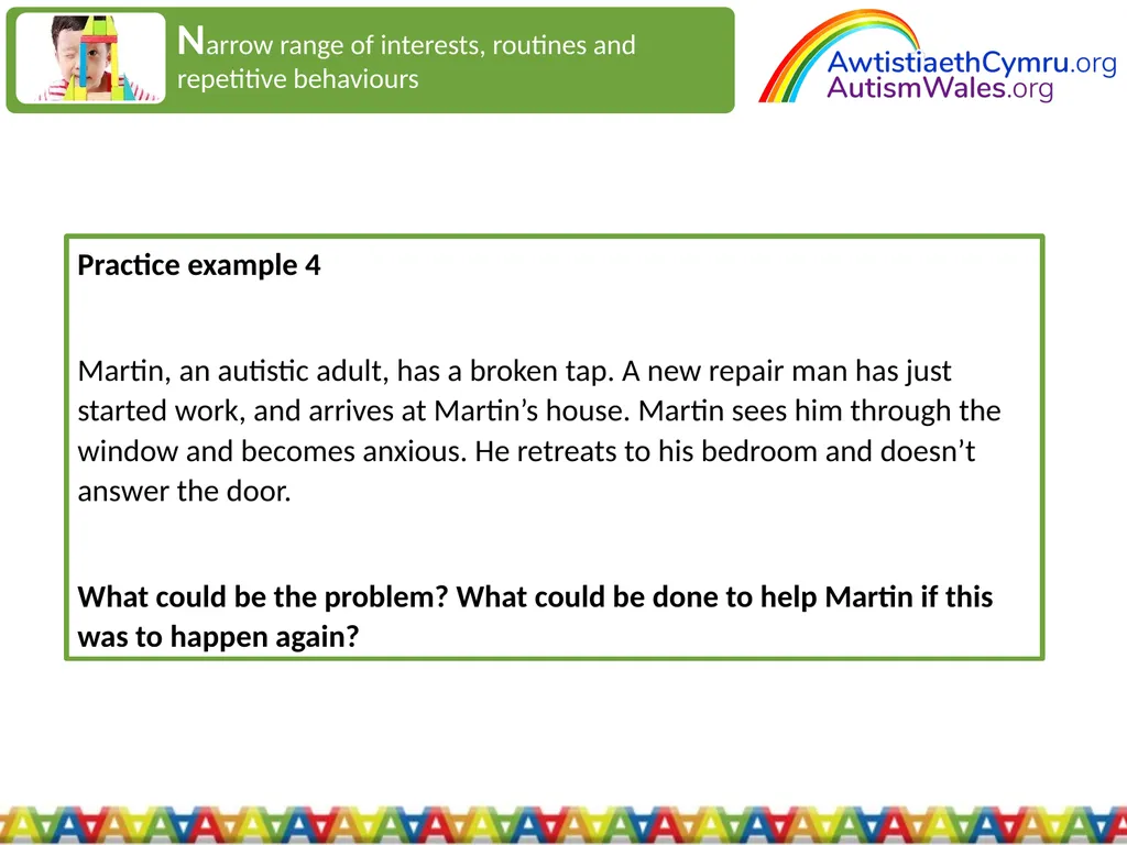 An Introduction to Autism for Housing Providers - slide 24 of 31