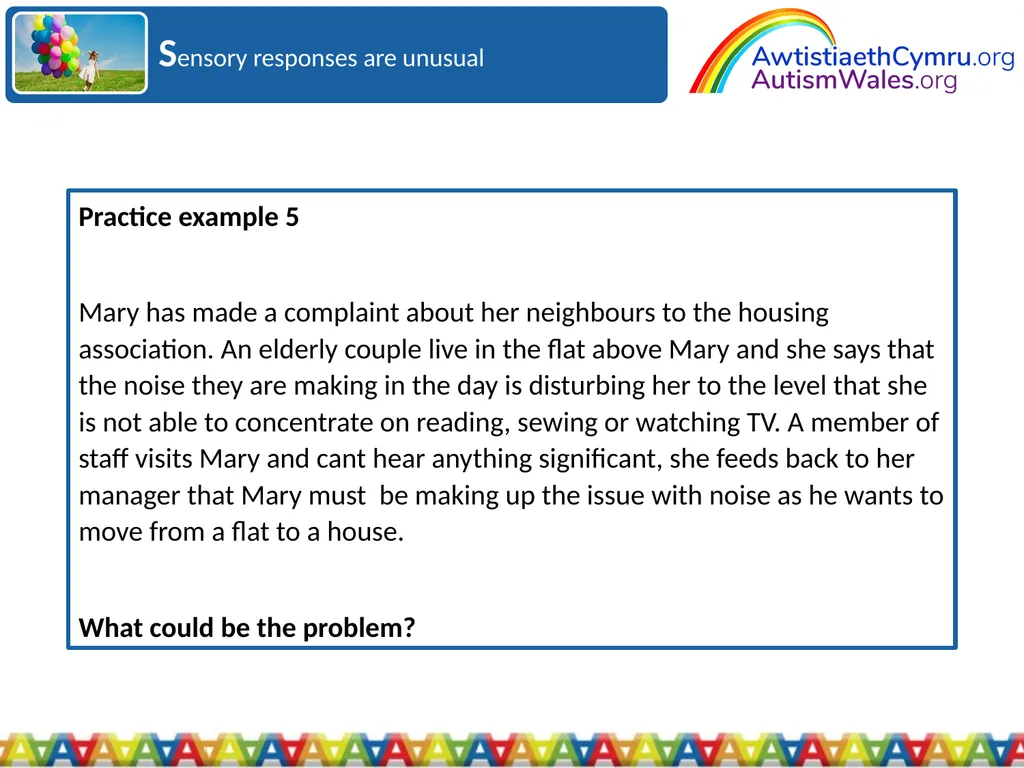 An Introduction to Autism for Housing Providers - slide 28 of 31