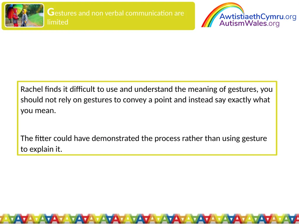 An Introduction to Autism for Housing Providers - slide 21 of 31