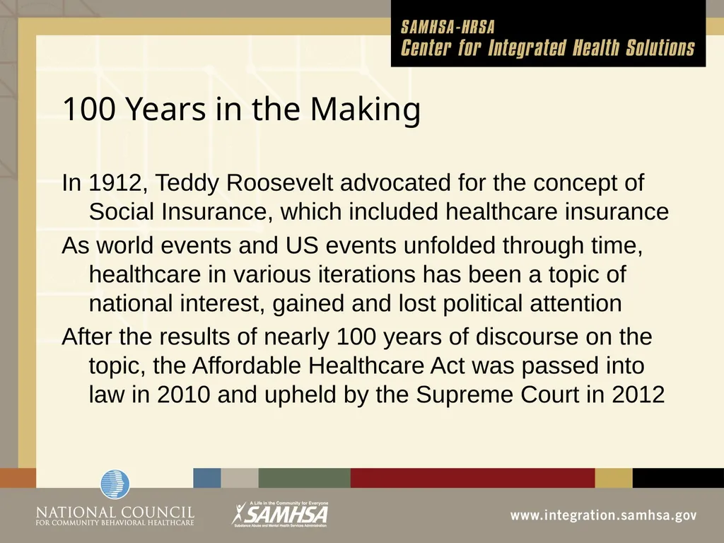 The Evolution of the Healthcare System Module 3 - slide 9 of 42